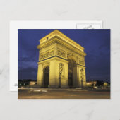 Carte Postale Europe, France, Paris. Arc de Triomphe (Devant / Derrière)