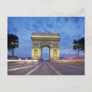 Carte Postale Europe, France, Paris. Arc de Triomphe vu