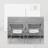 Carte Postale Europe, France, Paris. Chaises, Jardin du 2 (Devant / Derrière)
