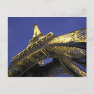 Carte Postale Europe, France, Paris, tour Eiffel, soirée 2
