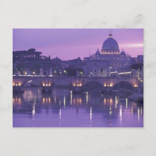 Carte Postale Europe, Italie, Rome. St-Pierre et Ponte Sant