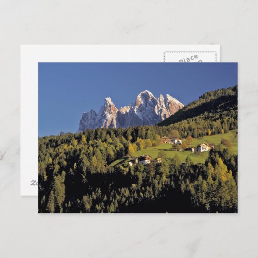 Carte Postale Europe, Italie, San Pietro. Le Groupe Odle semble (Devant / Derrière)