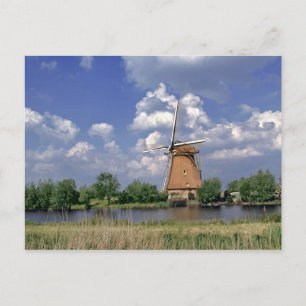 Carte Postale Europe, Pays-Bas, Kinerdijk. Un moulin à vent est