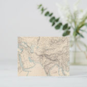 Carte Postale Europe physique et Asie (Debout devant)