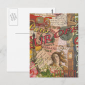 Carte Postale Europe Travel Vintage (Devant / Derrière)