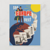Carte Postale Europe - Voir l'Europe (Devant)