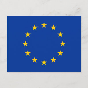 Carte Postale European Union EU Flag