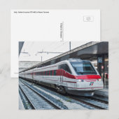Carte Postale Eurostar Italia ETR 460 à Roma Termini. (Devant / Derrière)