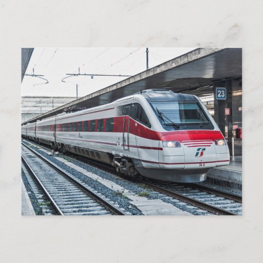 Carte Postale Eurostar Italia ETR 460 à Roma Termini. (Devant)