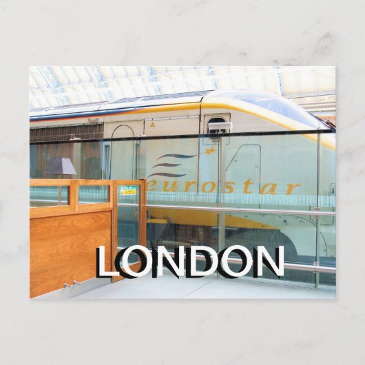 Carte Postale Eurostar St Pancras Kings Cross Londres (Devant)