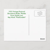 Carte Postale Eustis, FL - Magnolia Ave - 1925 (Dos)