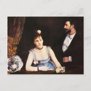 Carte Postale Eva Gonzales - Une boîte au Théâtre Italien