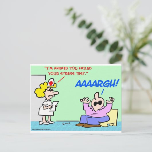 Carte Postale évaluation du stress (Debout devant)