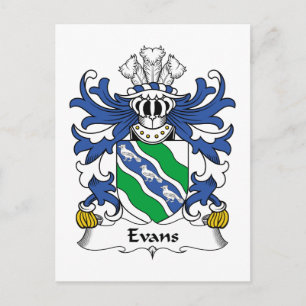 Carte Postale Evans Family Crest