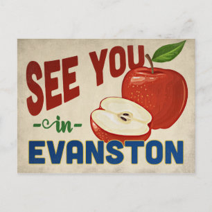 Carte Postale Evanston Illinois Apple - Vintage voyage