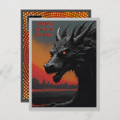 Carte Postale Evasion dans le style : Voyage d'art noir personna (Devant / Derrière)