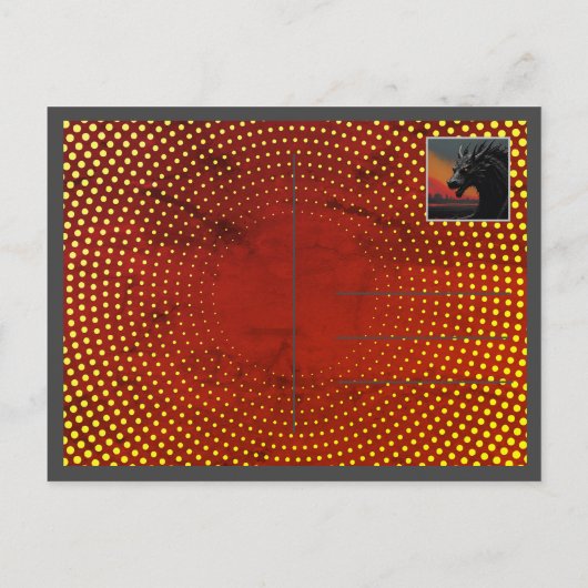 Carte Postale Evasion dans le style : Voyage d'art noir personna (Dos)