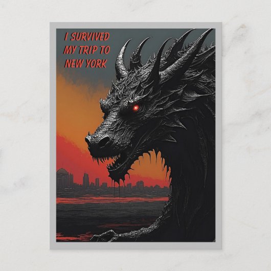 Carte Postale Evasion dans le style : Voyage d'art noir personna (Devant)