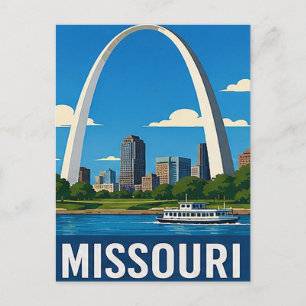 Carte Postale 🌉 Évasion de la Gateway Arch de St. Louis