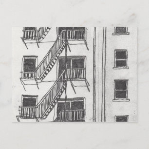 Carte Postale Évasion par incendie