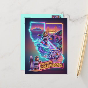 Carte Postale Évasion vers le voyage en Californie