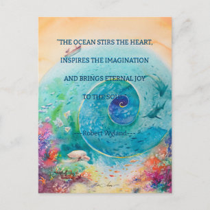 Carte postale EVE Peint Coral Reef Holiday