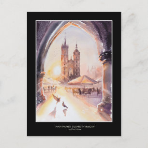 Carte Postale EVE Peint Cracovie Vieille Ville