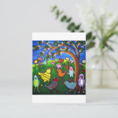 Carte Postale Évêché Chicks in Peeps Fun Whimsical (Debout devant)