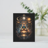 Carte Postale Éveil du cosmos intérieur (Debout devant)