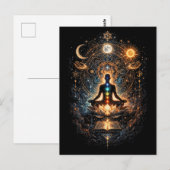 Carte Postale Éveil du cosmos intérieur (Devant / Derrière)
