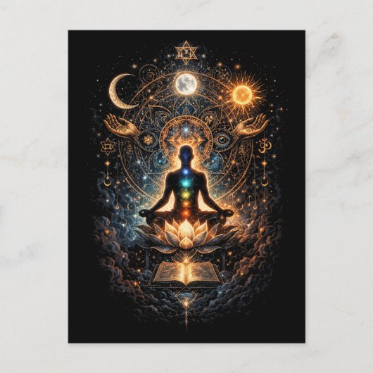 Carte Postale Éveil du cosmos intérieur (Devant)
