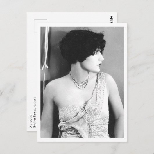 Carte Postale Evelyn Brent, Actrice (Devant / Derrière)