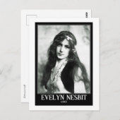 Carte Postale Evelyn Nesbit, Célébrité, c1905, Vintage (Devant / Derrière)