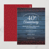 Carte Postale Événement à ne pas manquer : 40e anniversaire de m (Devant / Derrière)