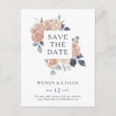 Carte postale "Événement à venir" à motif floral r (Devant)