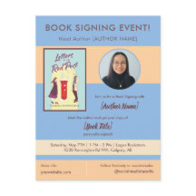 Événement de signature de livre Apparition de l'au