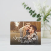 Carte Postale Événement mariage à la date de sauvegarde de scrip (Debout devant)