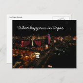 Carte Postale évènements de la bande de vegas (Devant / Derrière)