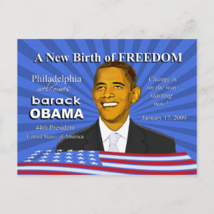 Carte Postale Événements d'investiture d'Obama à Philadelphie PA
