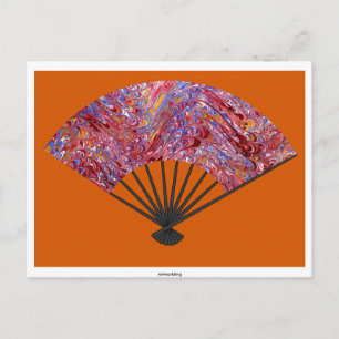 Carte Postale Eventail marbré