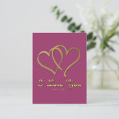 Carte Postale Eventré Gold Hearts i Love You (Debout devant)