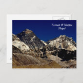 Carte Postale Everest et Nuptse (Devant / Derrière)