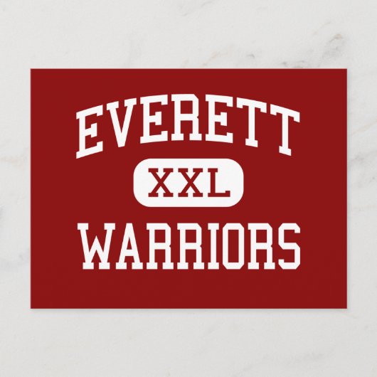 Carte Postale Everett - Guerriers - Senior - Everett Pennsylvani (Devant)
