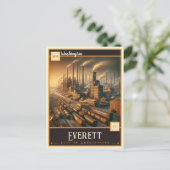 Carte Postale Everett, Washington| Vintage (Debout devant)