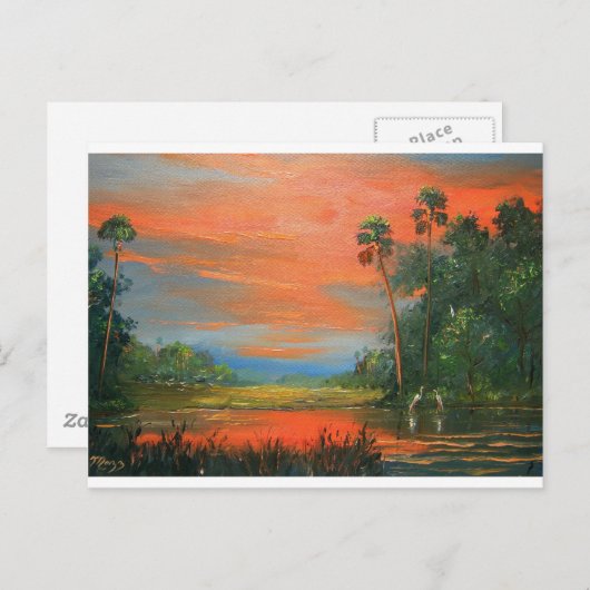 Carte Postale Everglades Fire Sky (Devant / Derrière)