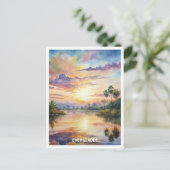 Carte Postale Everglades National Park Aquarelle Peinture (Debout devant)