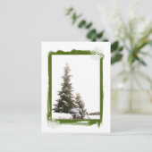 Carte Postale Evergreens d'hiver do-it-yourself (Debout devant)