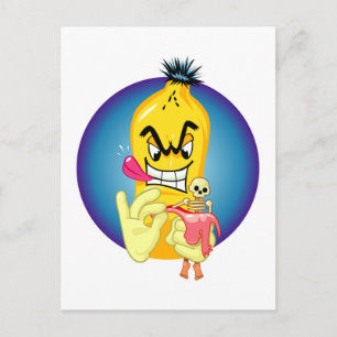 Carte Postale Evil Banana Peel