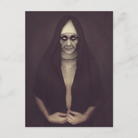 Carte postale Evil Nun Halloween (Devant)