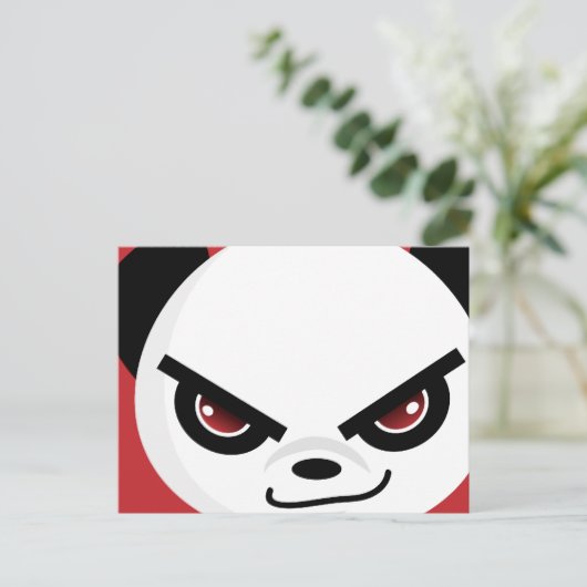 Carte postale Evil Panda (Debout devant)